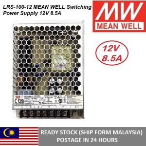 MEANWELL LRS-100-12 Switching Power Supply 102W 12V 8.5A MEAN WELL LRS100-12