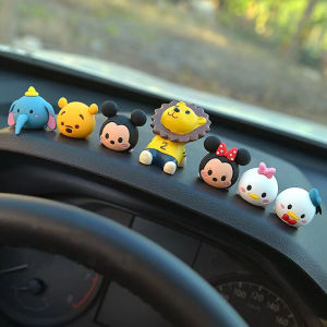 Perhiasan kereta   kartun doll Mickey  hiasan kereta (2024) a baru hiasan dalaman bekalan Daquan comel kereta dalaman pusat konsol wanita