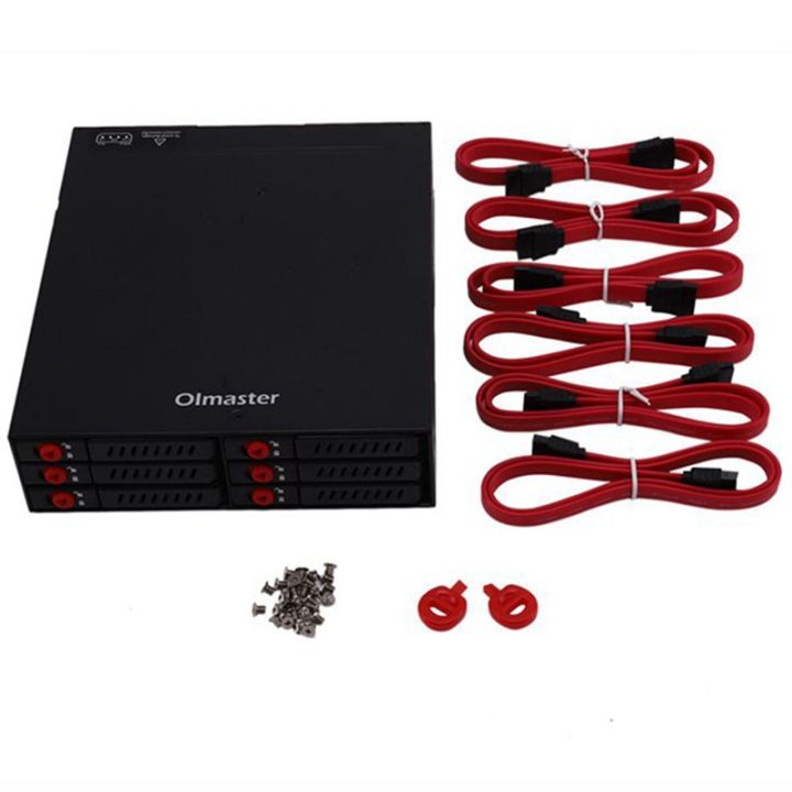 Chassis HDD Rack 6 Bay HDD Chassis Rack Data Storage for 2.5Inch Sata ...