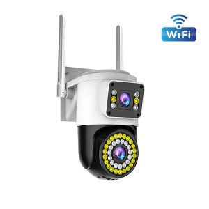 🔥Free Gift🔥Cam720 IP66 Waterproof Dual Screen Surveillance Camera Auto Focus Motion Tracking Two‑Way Audio Color Night Vision Camera
