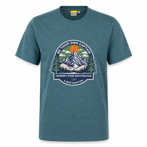 camel active Mens Outdoor Casual Regular Fit Graphic Print T-Shirt - Multicolour 9-282Z26CRP2967