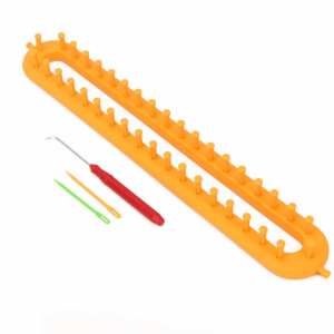 COMEMECO Tự làm Bộ dụng cụ đan dệt 26/36/47/58cm. Thủ công thủ công Người đan len Di động Hình chữ nhật Dụng cụ tết tóc