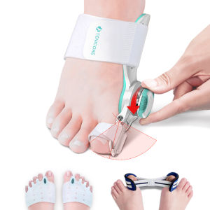 Tech Love Bunion Điều Chỉnh Dung cụ nắn chỉnh ngón chân Dụng Cụ Tách Ngón Chân Nẹp bó ngón chân Miếng nẹp ngón chân cái Điều Chỉnh Vẹo Ngón Ngón Chân Separator  Bunion Corrector + 5 Toes Separator