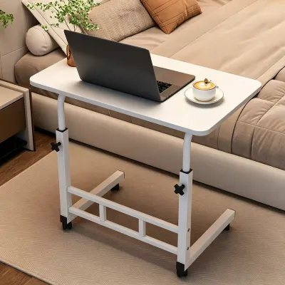TIDY Adjustable Portable Laptop Table Mobile Desk Study Table Bed Side Table With Wheels