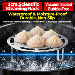 Mini Stainless Steel Steaming Rack Foldable Steamer Rack for Buns Vegetables Fish Easy Clean