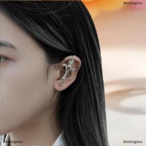 [COD] Modingdue 1Pc Gothic Dark Irregular Black Bird Cross Rose Pendant Earring Elegant Fashion Dangle Stud Earrings Womens Halloween Jewelry