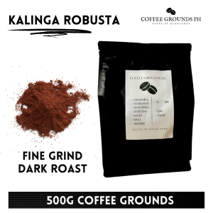 Coffee Grounds PH - Kalinga Robusta 500g | Fine Grind Coffee | Organic Coffee in Resealable Pouch