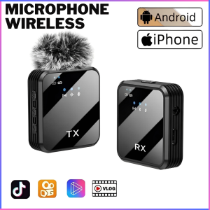 FAST SHIPPING ANYTROX Microphone Wireless Clip On Suara Jernih untuk Youtuber Vlogging Streaming