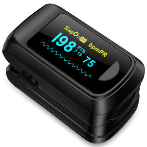 [Ready Stock] HealthTree Fingertip Pulse Oximeter Heart Rate Monitor Oximeter Blood Oxygen Meter for All Age