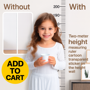 Baby cartoon wall stickers a whole two meters height ruler