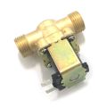 Brass Electric Solenoid Magnetic for Valve 1/2 In N/C Normally Closed Water Inlet Flow Switch for Valve for Water Contro. 