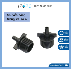 Combo 20/ 50 Nối ren ngoài 21 ra ống LDPE 6mm - DNX IPURE