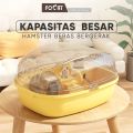FOCAT Kandang Hamster 1 Set F22 Hamster Portable Desain Transparan / Travelling Box / Rumah Hamster Sugar Glider Ekstra Besar. 