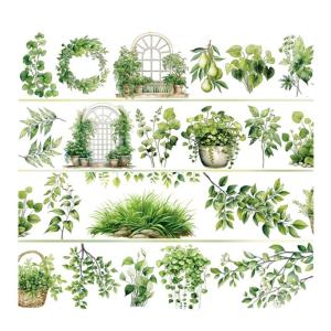 Hoa băng dính trang trí 60mmx2meter chống nước dính băng dính PET cho thủ công nghệ thuật Album ảnh Tạp Chí Album ảnh