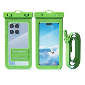 FIGHTINPC Songkran Túi chống nước cho điện thoại di động Trong suốt Dây buộc dài Túi đựng điện thoại chống nước khi bơi Ốp lưng Phổ thông Túi khô dưới nước Bơi lội
