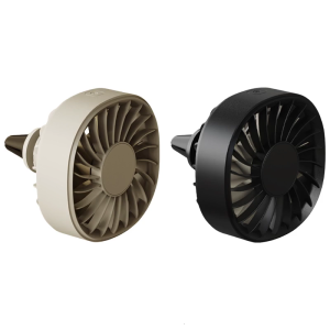 USB Car Ventilation Fan with Multicolor Led Lights 360 Swivels Quiet Cooling for Automobiles Trucks Suvs