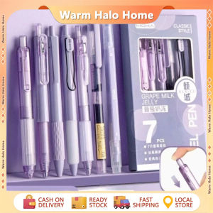 7Pcs/Box 0.5mm Gel Pen High-Quality St Tip Signature Pen Student Quick-Drying Black Ink Pen