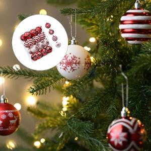 24Pcs Christmas Baubles Ball Christmas Tree Hanging Ornament for Tree Wreath Mantels Winter Holiday Party Centerpieces