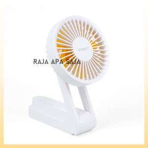 Kipas Angin Kecil Mini Fan Portable Lipat Bisa Jadi Holder HP Tangan Genggam Wireless USB Robot BF22