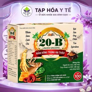 20-B LINHZHI GINGSENG – NHÂN SÂM LINH CHI ĐÔNG TRÙNG HẠ THẢO HỖ TRỢ TĂNG CƯỜNG SỨC KHỎE