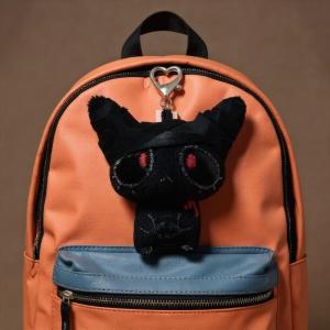 Hmeme 1 2ชิ้นพวงกุญแจตุ๊กตาฮาโลวีนสุดสยองจี้ตุ๊กตามอนสเตอร์ที่น่ากลัวเครื่องประดับของขวัญคู่รัก