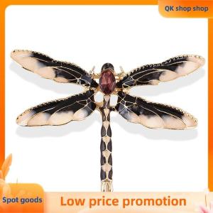 ✨QK shop✨ Charm Rhinestone Enamel Dragonfly Animal Brooch Pin Women Gift Jewelry
