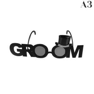 [COD] Bride & Groom Funny Groom Bride Glasses Bachelor Party Eyeglasses Photo Props Wedding Party Decoration Wedding Supplies