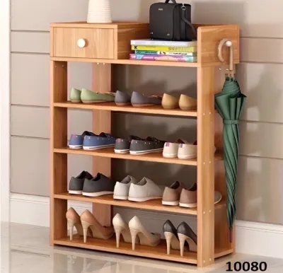 KỆ ĐỂ GIÀY DÉP 5 TẦNG CÓ NGĂN KÉO TIỆN LỢI(KỆ GỖ GIÀY DÉP CÓ NGĂN KÉO)