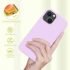 iPhone 15 Pro Max Liquid Silicone Smooth Matte Back Case (Black)