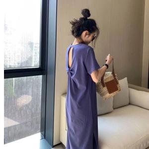One-piece Dress Breathability Loose Beach Dress Personality Backless Large Size Comfortable and at Ease