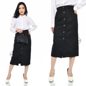 Rok Span Kerja Wanita Pendek Midi 7/8 Dibawah lutut Bahan Formal Kantor
