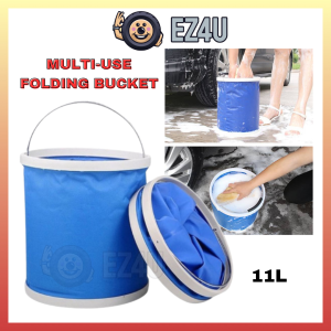 [EZ4U] 11L Foldable Water Bucket Car Wash /  Water Pail Fishing Camping Bucket