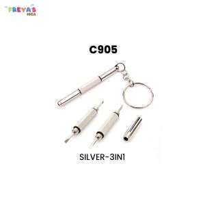 FR-C905 Gantungan Kunci Obeng 3IN1 Obeng Mini Serbaguna / Screwdriver Obeng Multifungsi Plusminus