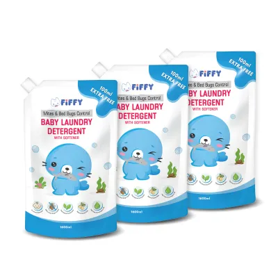 FIFFY MITES & BEDS BUG CONTROL LAUNDRY DETERGENT REFILL PACK *3 DETERGEN PAKAIAN (2551X3)