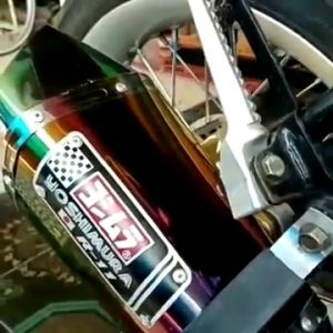 Knalpot Racing YOSIMURA R11 Rainbow untuk CBR R15, GSX XR, Vixion, Supra GTR & Verza