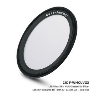 JJC UV Protective Filter for Ricoh GR IV GR4 GR IIIx GR3x GR III GR3 GR II GR2S+ L39 19 Layers Mulit-Coated Ultra Slim UV Ultraviolet Filter with Filter Case