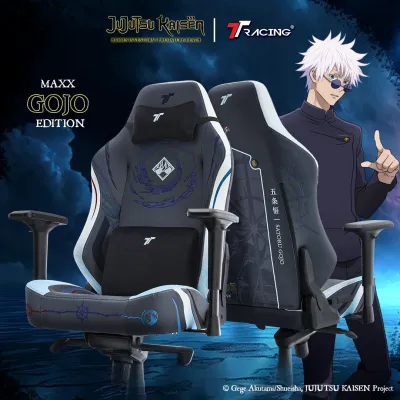 TTRacing Maxx Gojo Jujutsu Kaisen Edition 5D Armrest Gaming Chair เก้าอี้สำนักงาน เก้าอี้เกมมิ่ง - รับประกันอย่างเป็นทางการ 2 ปี