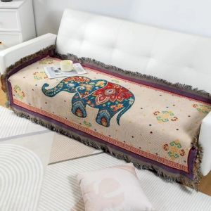 xpkQ Four Season Universal Double-sided Blanket Sofa Towel Thickened Tassel Universal Cover Towel Sofa Bedding J6H9P