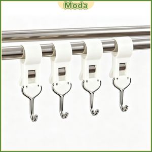 Moda 4Pcs Hook Clips Multi-Purpose Non-Marking Clothes Durable Clamp Hooks