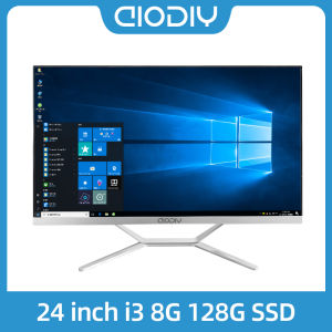 AIODIY All in one PC Computer set i3 /i5 /i7 8G/16G RAM 128G/256G/512G SSD for online courses /Office /PC full set of 24 inch monitor