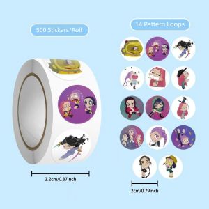 URBAG 500Pcs/Roll พีวีซี สติ๊กเกอร์ Kpop Demon Hunters 500 ชิ้น/ม้วน ซาจา บอยส์ รูปลอกการ์ตูนเกม ใหม่ ถอดออกได้ สติ๊กเกอร์โปสการ์ด สมุดภาพ DIY