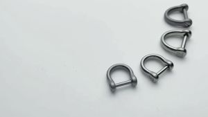 TISUR Small Titanium D Key Rings Key Chains Rings for Car Key Fob