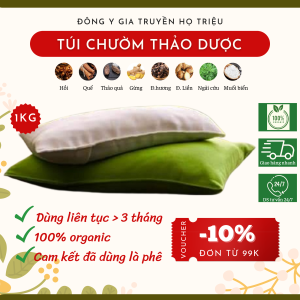 Túi chườm thảo dược muối chườm bụng sau sinh giảm nhức mỏi xương khớp