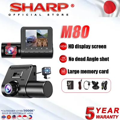 【4K Ultra Clear】 3in1 Dash Cam Car Camera DVR HD 1944P 360 Wide Angle Cycle Recorder G-Sensor DashCam night Video Recorder
