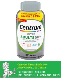 Centrum Silver Adults 50+ Multivitamin 325 Tablets(Exp:02/2027)