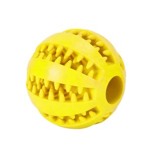 MAKERVY Interactive Dog Toy Ball Bite-resistant Tooth Cleaning Chew Ball Fun Treat Feeder Pet Food Feeder