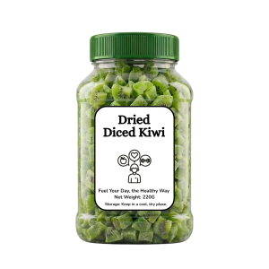 Dried Green Kiwi | Sweet & Tangy Kiwi Snack | 220g |  Perfect for Trail Mix Baking & Desserts