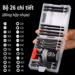 [HCM] Bộ tô vít trợ lực đa năng 26 chi tiết hút mạnh thân CRV siêu cứng nhỏ gọn có thể điều chỉnh-Hesede