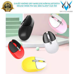 Chuột không dây wireless kiêm bluetooth M106 pin sạc - phiên bản Silent không tiếng click (màu ngẫu nhiên) Phụ Kiện 1986