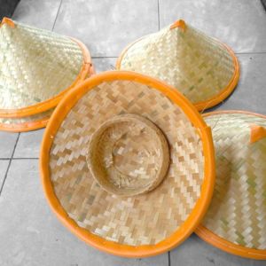 Caping topi petani diameter 38cm free kopiah / topi caping sawah petani